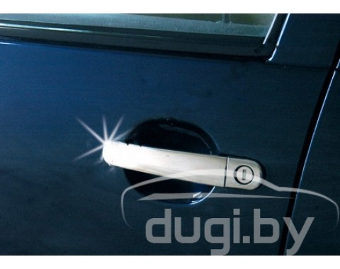 Хром накладки на дверные ручки (нерж.) 4-дверн. Bora (Узкая модель)